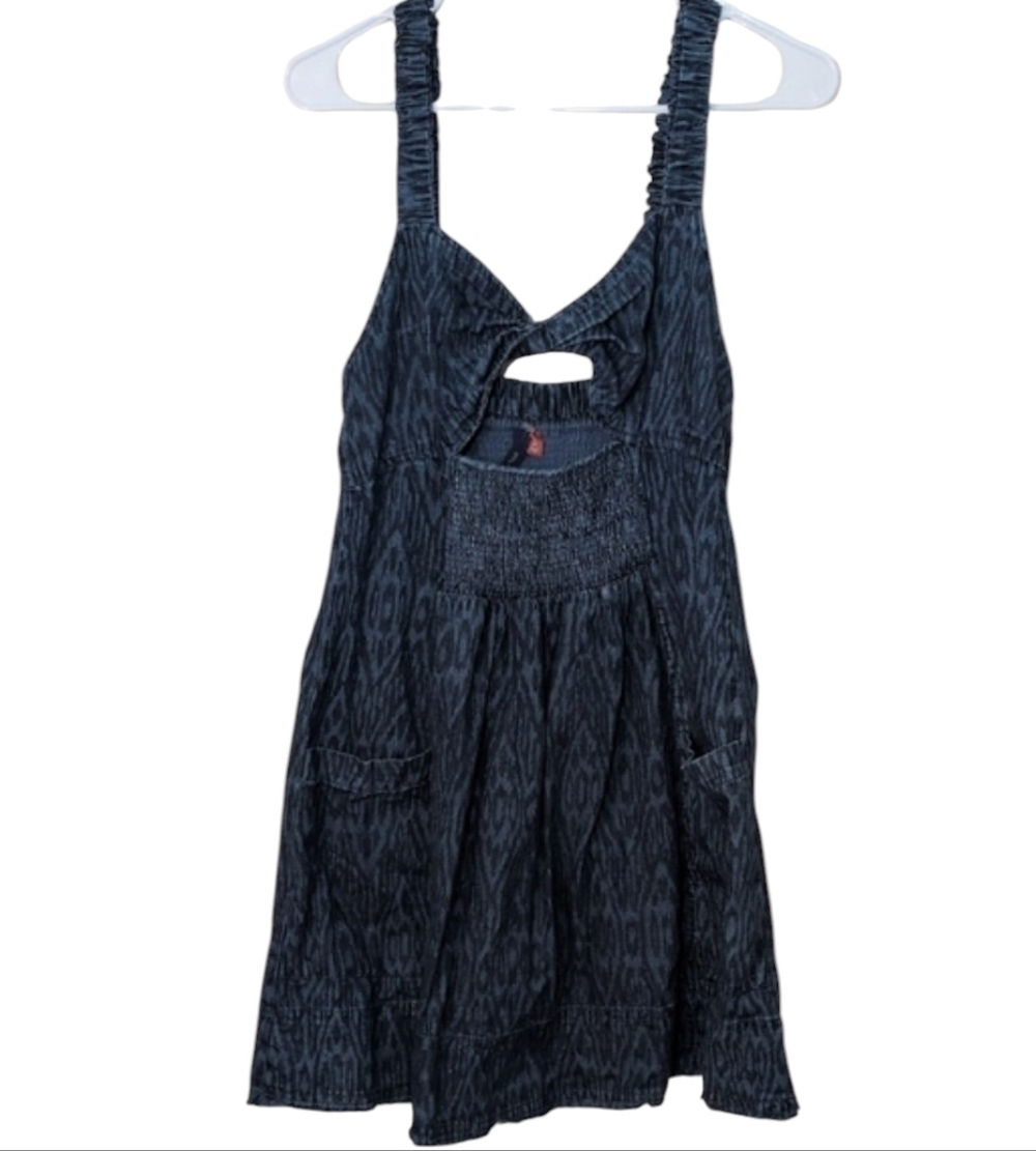 "Pilcro" at Anthropology. Women's  Dark Blue Patterned Sundress, Size Small
